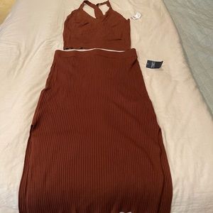 XL Brown Sweater Set from Abercrombie